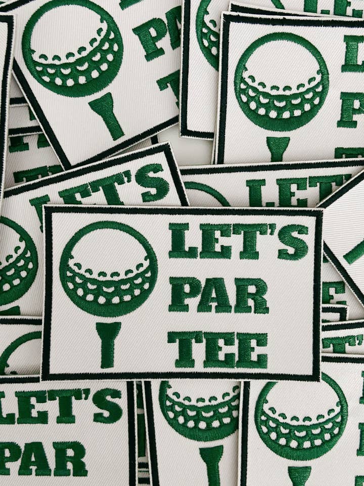 3.5" LET'S PAR TEE (golf) - Embroidered Hat Patch and other Purchase Wholesale par tee. Free Returns & Net 60 Terms on Faire trending on Faire.