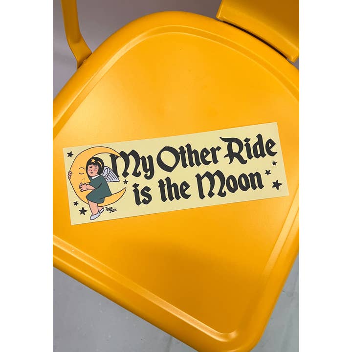 kaeraz - Vente Autocollant - Autocollant pour pare-chocs My Other Ride Is The Moon3