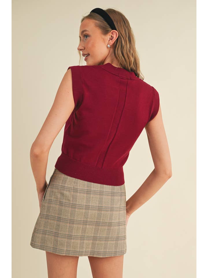 Cloud Ten - Wholesale Knit Sweater - Women's - CSW9821 - Women's Rib Neck Knit Sweater9