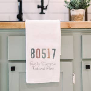 Farmhouse Style DIY Linen Dish Towel - Making it in the Mountains