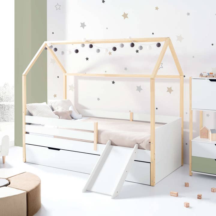 Alondra Baby - Wholesale Bed - Kids & Baby - Montessori bed 90x200 cm with drawer/trundle bed in wood · Sogni XL NB200013