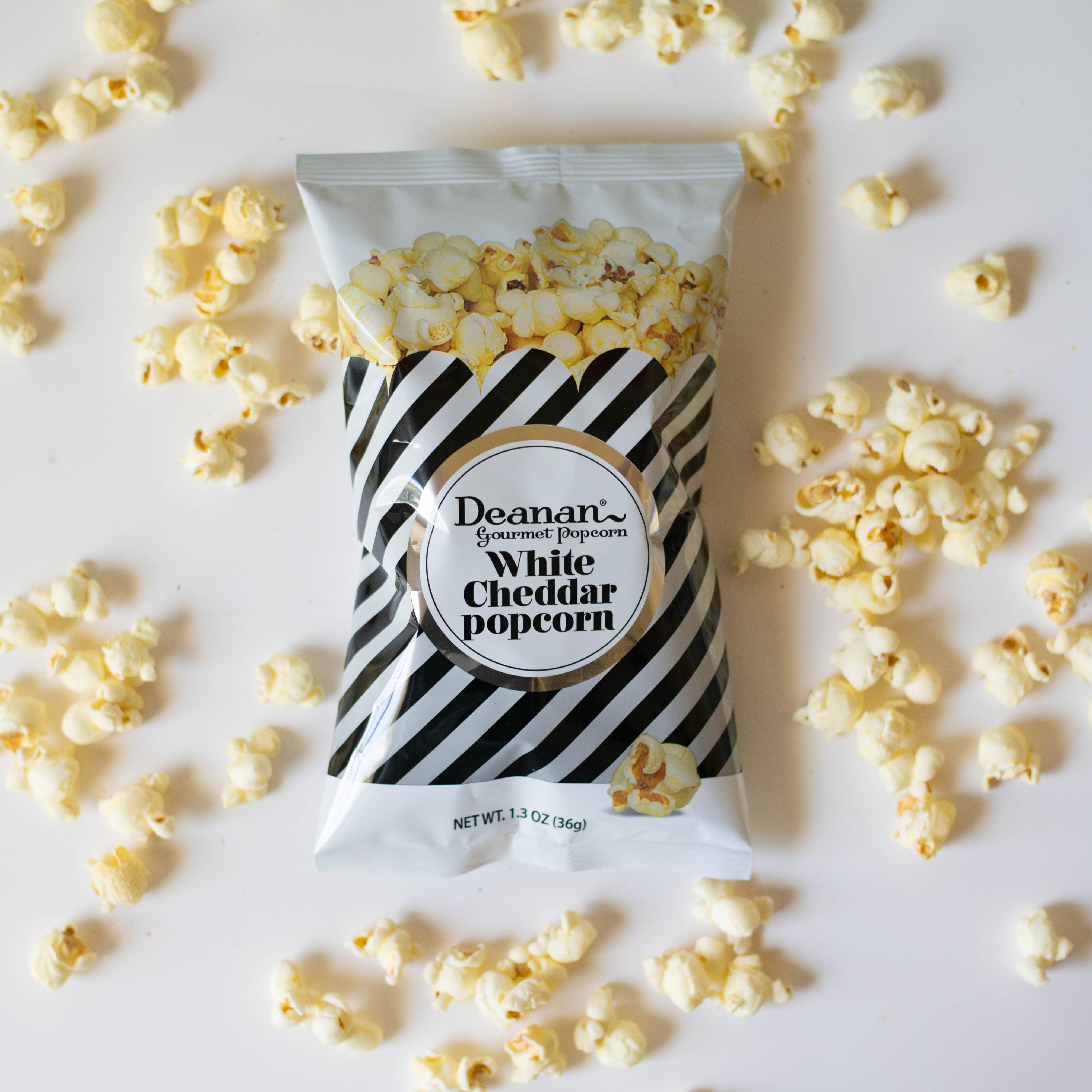 Deanan Gourmet Popcorn - Wholesale Popcorn - White Cheddar - 50 Count - 3 Cup Bags2