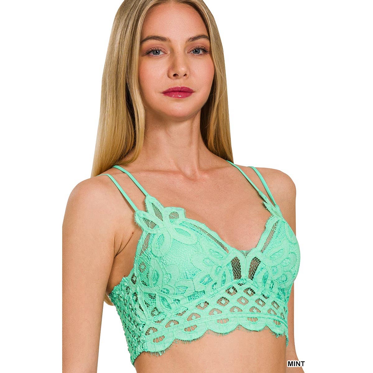 Apolline - Wholesale Bralette - Women's - CROCHET LACE BRALETTE WITH BRA PADS7