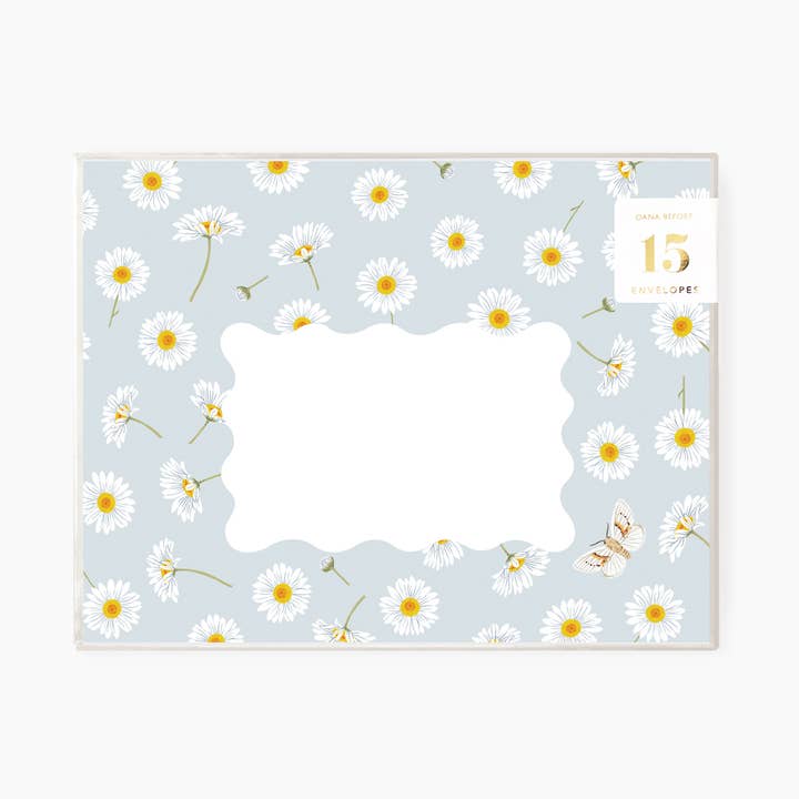 DAISY | Boxed set of 15 envelopes for wholesale by Botanica Paper Co.