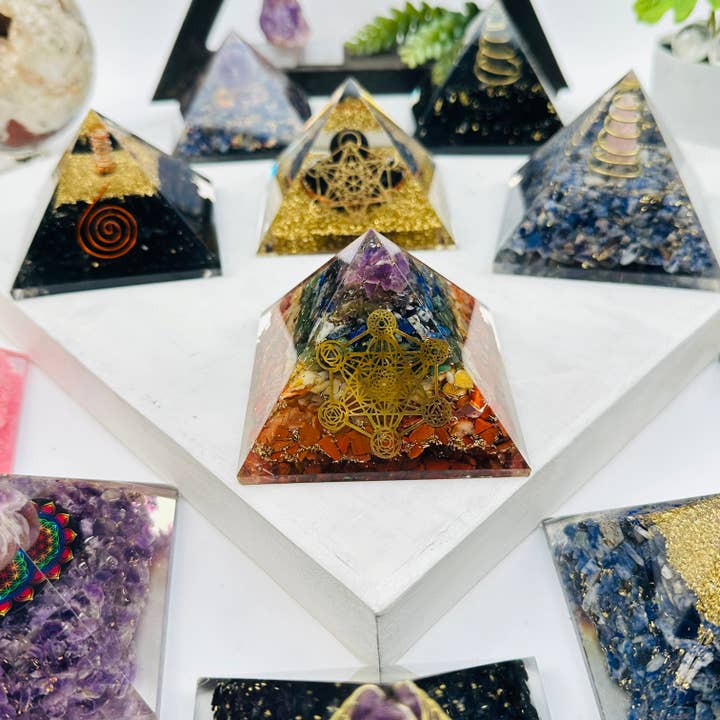 Rock Paradise - Wholesale Spiritual Stone/Crystal - Orgone Crystal Pyramid