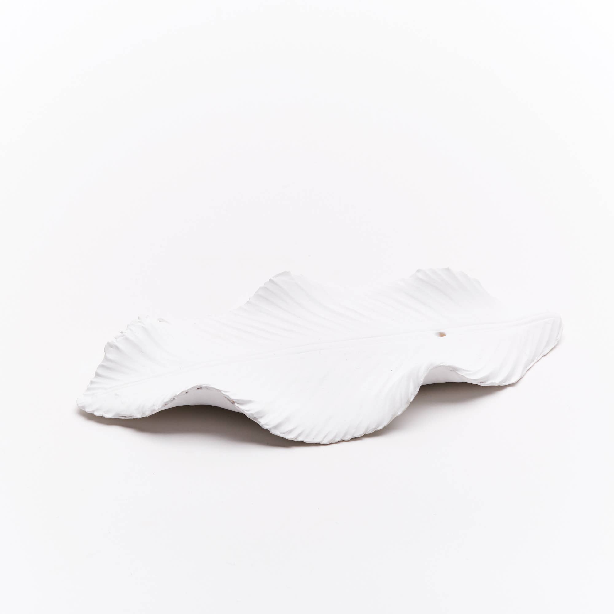 Anoq - Wholesale Incense Holder - Scent burner - White ceramic incense holder - White Leaf1