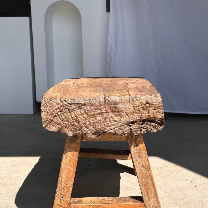 Office Objets - Wholesale Stool - Solid Asian teak stool or side table105