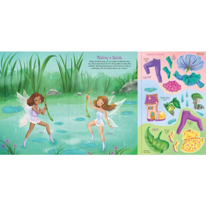 Peter Pauper Press - Vente Autocollant - Enfant et bébé - Cahier d'habillage pour poupées Fairies Sticker6