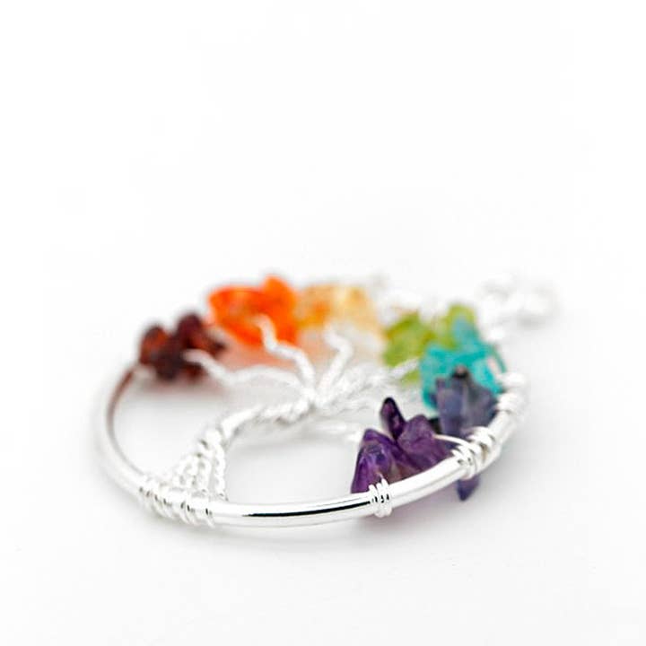 Vives de la Cortada S.L - Wholesale Individual Charm/Pendant - Chakras pendant with the tree of life -BP-1