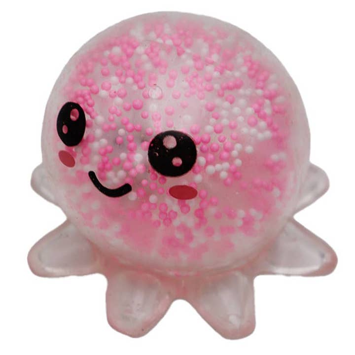 Assorted Clear Octopus Colorful Foam Ball Squishy for wholesale on Faire