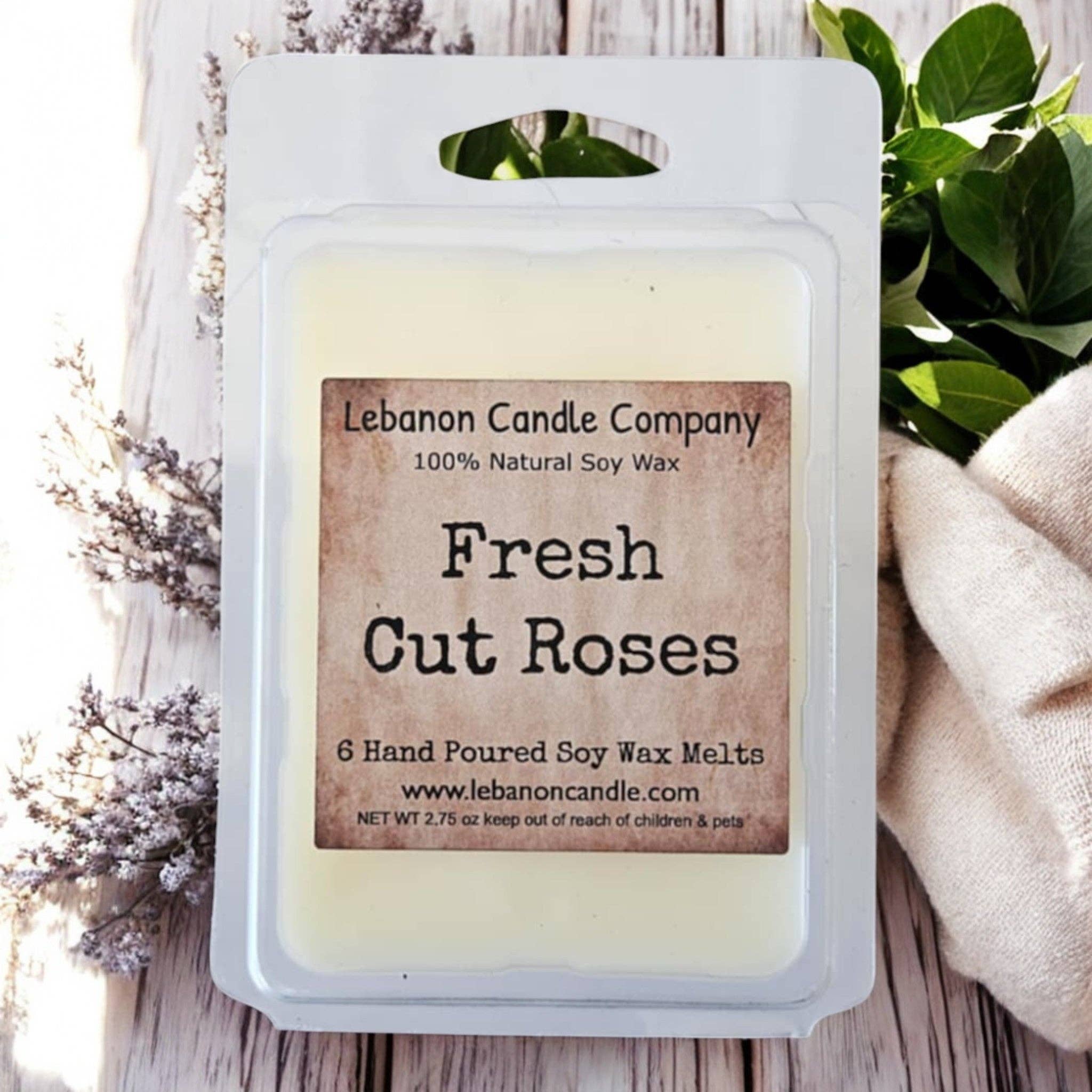 Lebanon Candle Company - Wholesale Wax Melt - Fresh Cut Roses Wax Melt , Scented Soy, Non-Toxic, Highly Scented, Handmade in The USA, 6 Cube Melt, Natural Soy Wax, Long Lasting Scent10