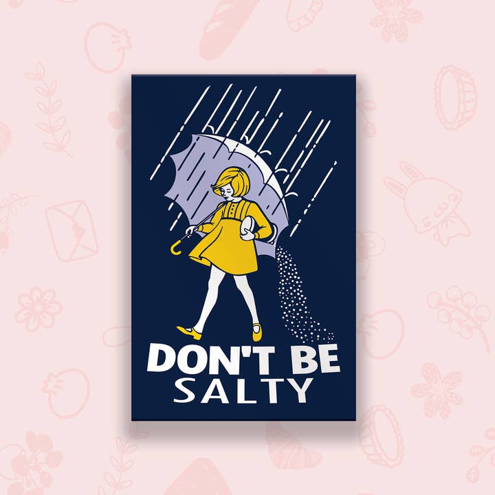 Don't Be Salty Vinyl Sticker for wholesale by Pineberry Paper