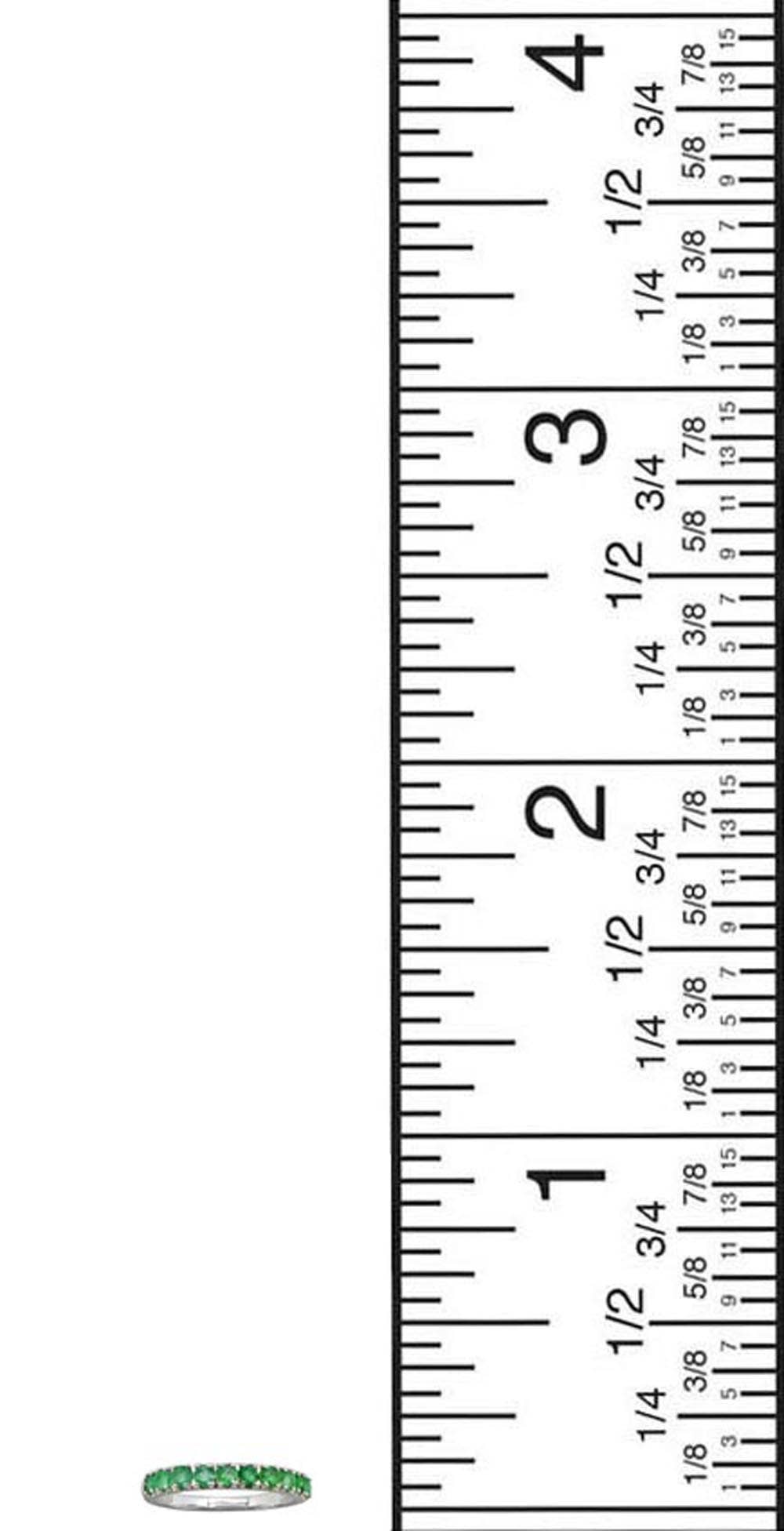 Tiramisu - Vendita all'ingrosso Anelli multipietra - Anello a fascia eternity in argento sterling 925 con smeraldi7