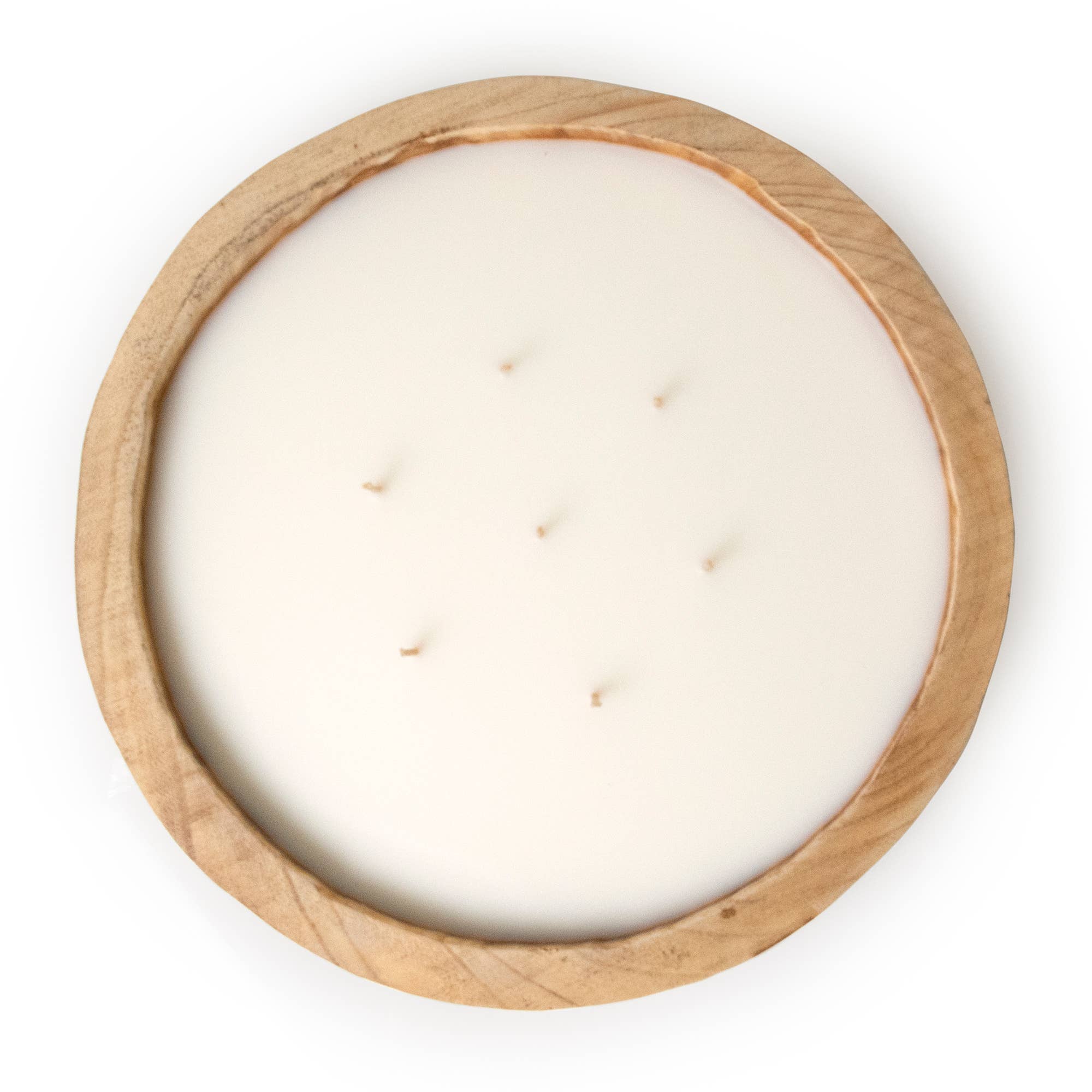 Andaluca - Wholesale Jar/Filled Candle - 13.5" Paulownia Circular Wood Candle6