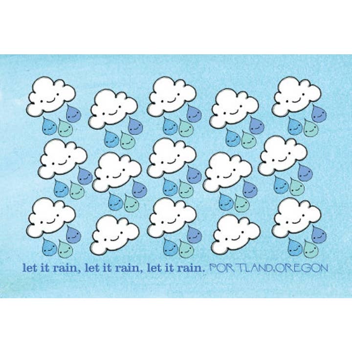 Laat het regen postkaart voor wholesale door bishopart