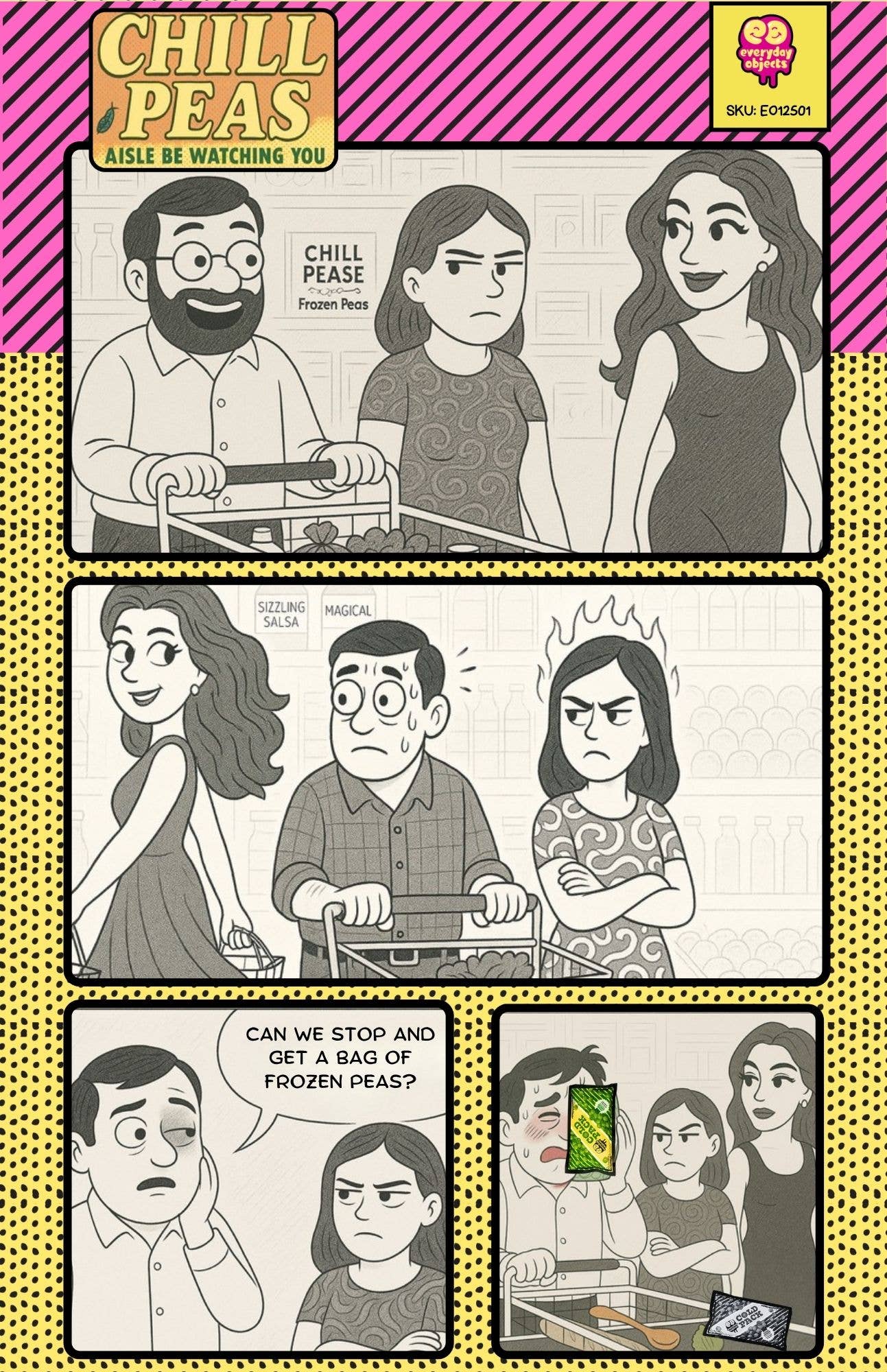 Everyday Objects – wholesale Ispåse – Chill Peas – Återanvändbar Värme-Kylpack4