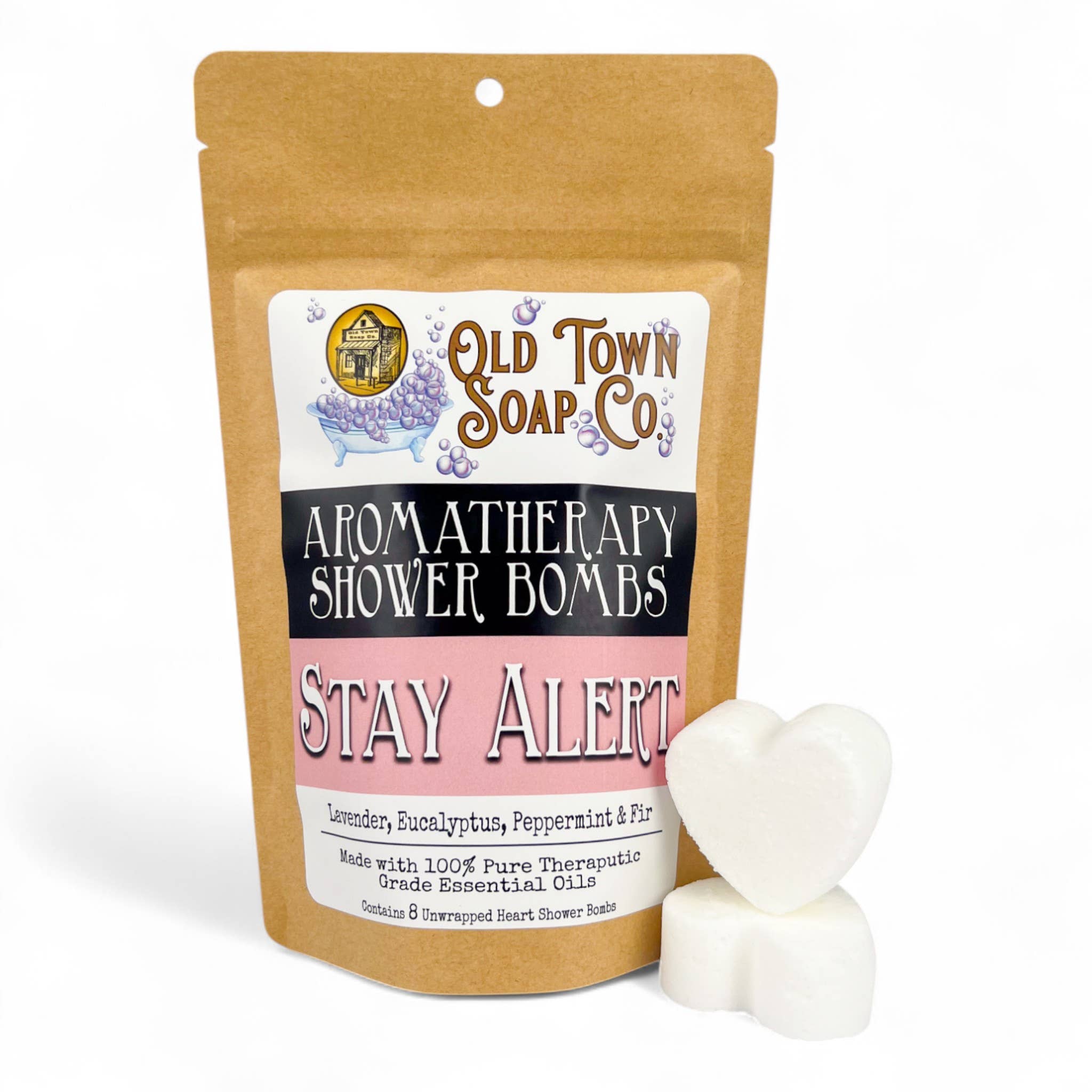 Old Town Soap Co. - Wholesale Shower Steamer/Bomb - Shower Bombs/Steamers -8 Pack -Avail in 12 Blends #1 Seller9
