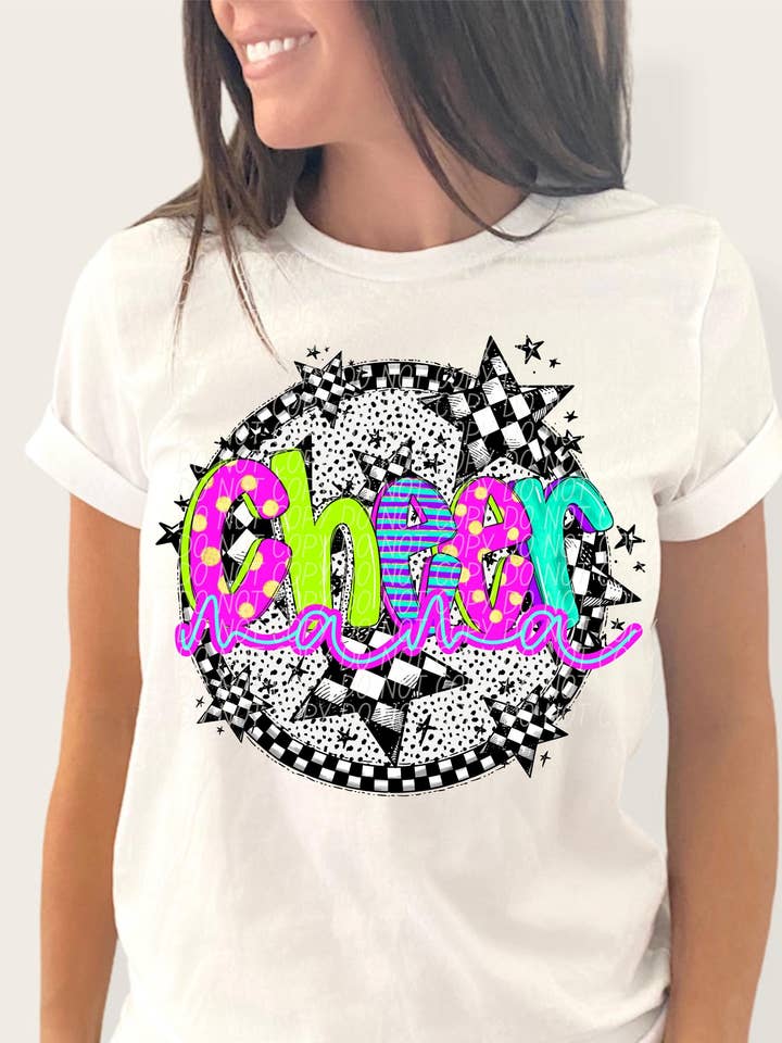 NVC Ecommerce LLC – Engroshandel Grafisk Sweatshirt - Dame – Heppe Mama T-shirt, Regnbue Stjerner Heppe Sweater, Heppe Mor T-shirt