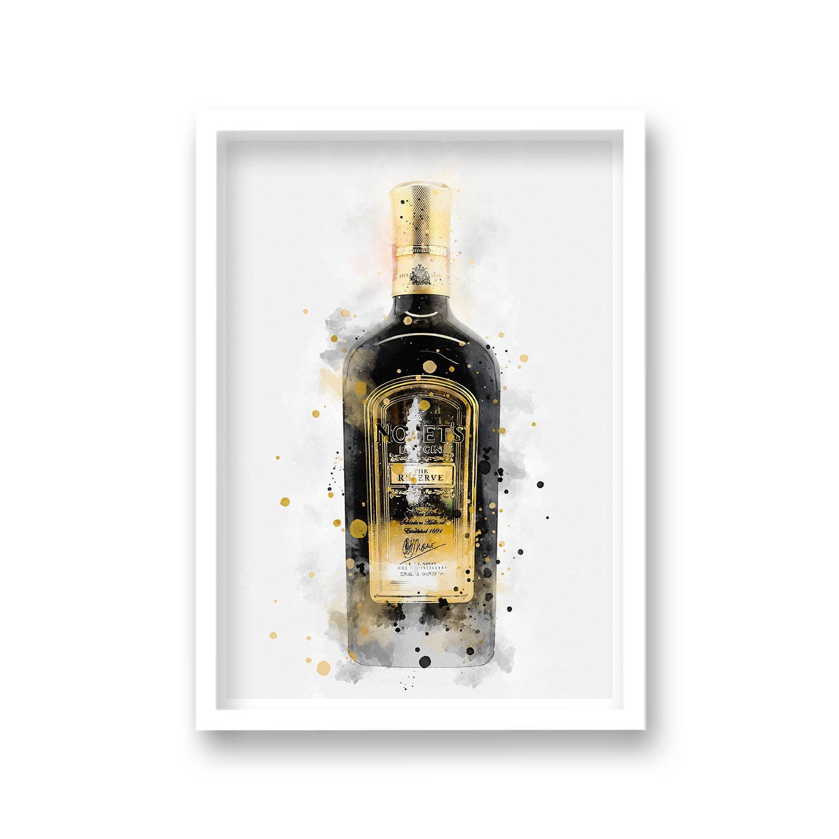 Gallery Print and Art – wholesale Art print – Gin Graphic Splash Print Nolets Inspired1