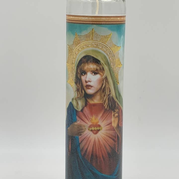 Rustbelt Cooperative - Wholesale Votive Candle - Stevie Nicks frame Prayer Candle