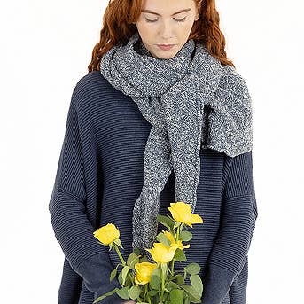 McKernan - Wholesale Scarf - Women's - Ryder Wrap – RWS Wool Triangle Shawl with Basket Texture10