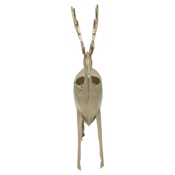 Buddha Groove - Wholesale Candle holder - Handcrafted Wrought Iron Reindeer Tea Light Holder4