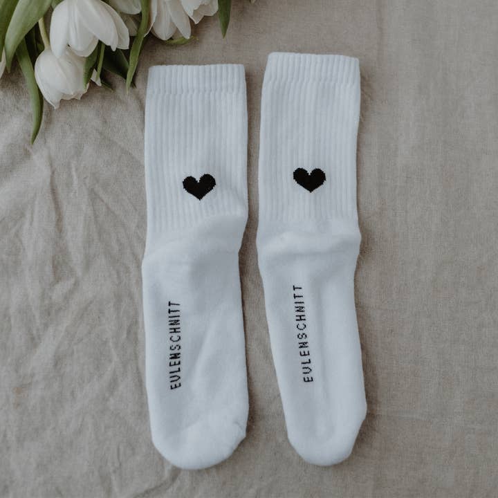 Eulenschnitt - Wholesale Socks - Unisex - Heart socks size 43 - 46 (pack of 5 pieces)