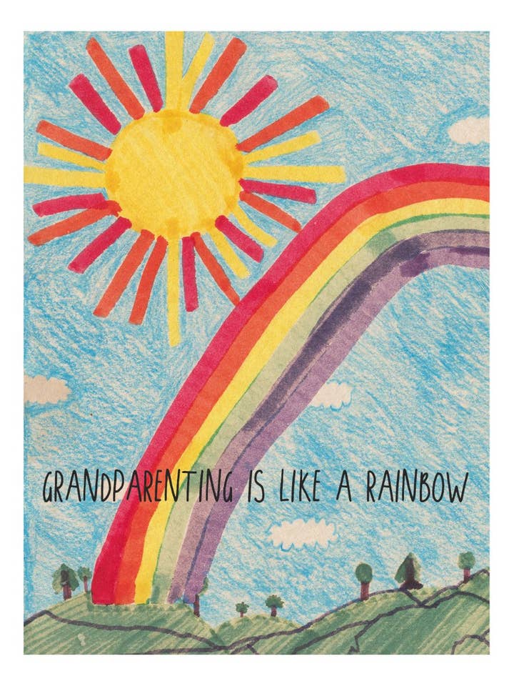Grandparenting Rainbow Notecard for wholesale by Karen Ritz Cards