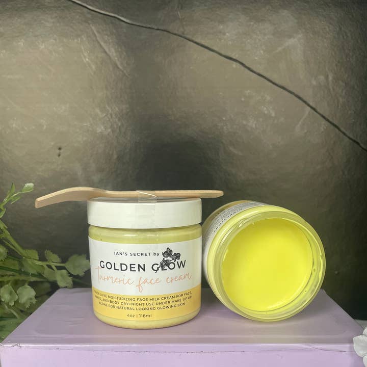 myrtleandflossie – wholesale Ansiktsfuktkräm – Golden Glow- gurkmeja+sheasmör fuktgivande ANSIKTskräm