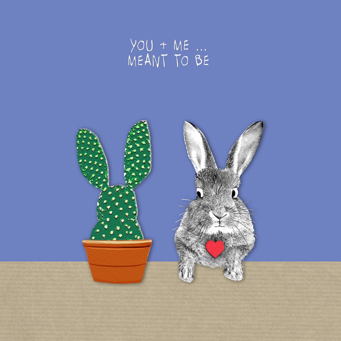 Sally Scaffardi Design - Wholesale Valentine's Day Card - Love 059 Card (Anniversaries & Valentines) Bunny & Cactus1