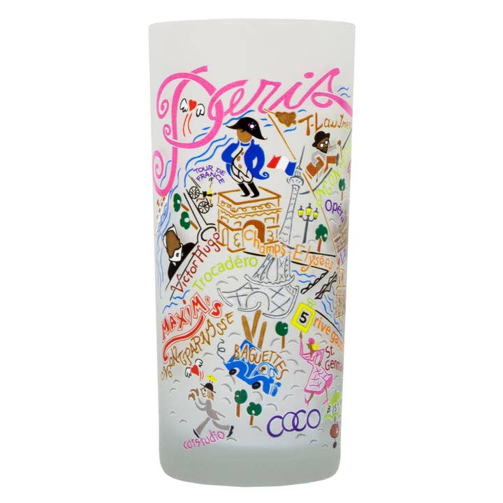 Paris Drinking Glass for wholesale by catstudio