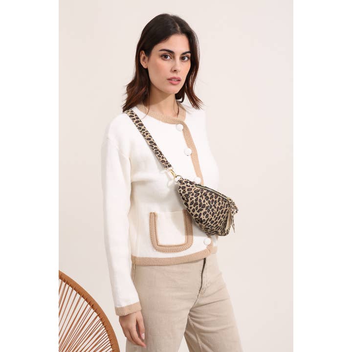 Cherry Paris – wholesale Midjeväska - Dam – NELLY LEOPARD midjeväska i leopardmönstrad mocka - 4061B3