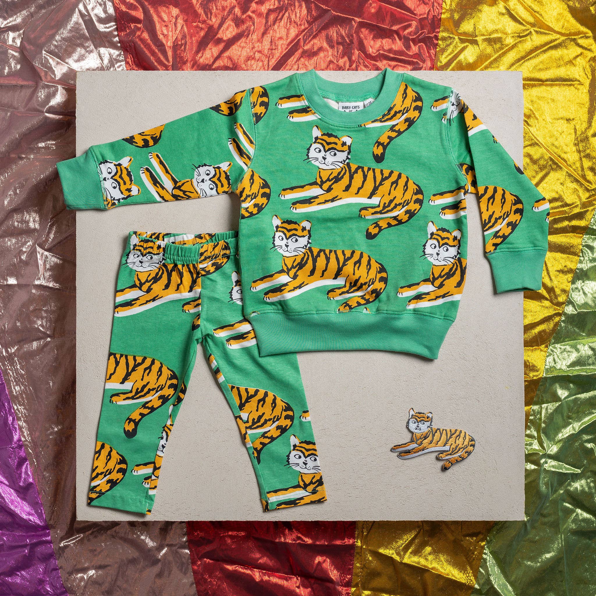 Baby Cats of California – Engroshandel Sweatshirt - Børn – Børn Tiger Allover Sweatshirt2