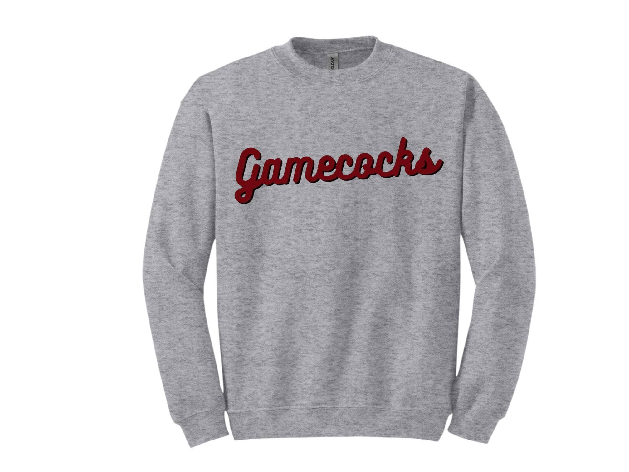 The Candy Collections - Wholesale Graphic Sweatshirt - Women's - Gamecocks script football crew sweater graphic sweatshirt
