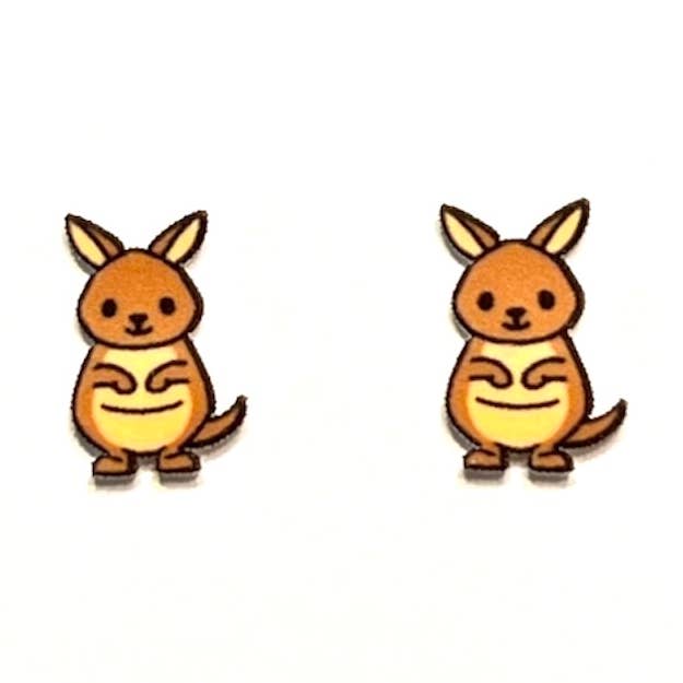 Sona Studio - Wholesale Stud/Post Earrings - Kangaroo Earrings0