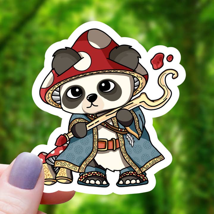 Panda Druid RPG Inspired Sticker - 3" for wholesale by Mimic Gaming Co
