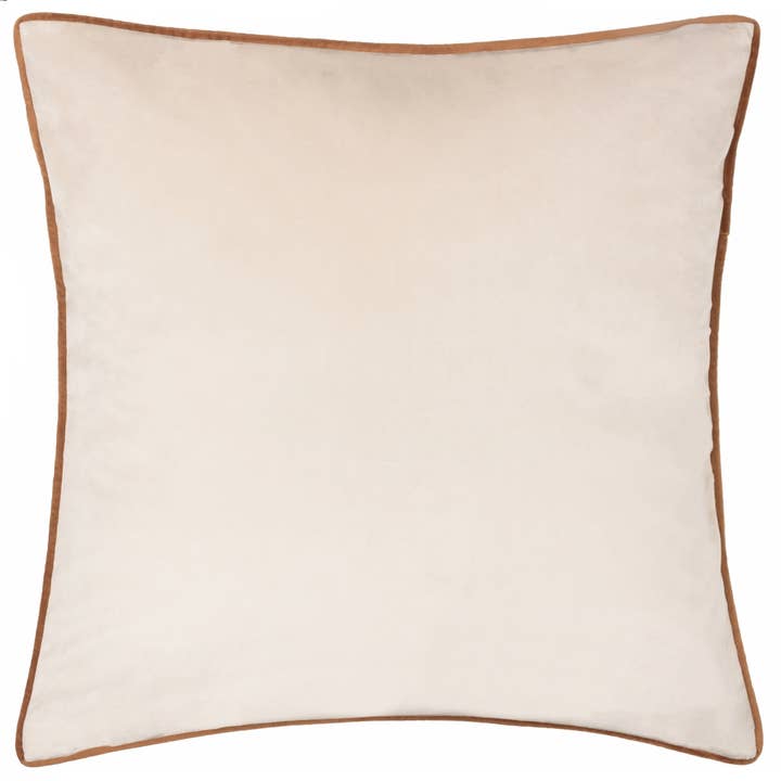 Ecru Ginger Meridian Velvet Cushion Ecru/Ginger for wholesale on Faire