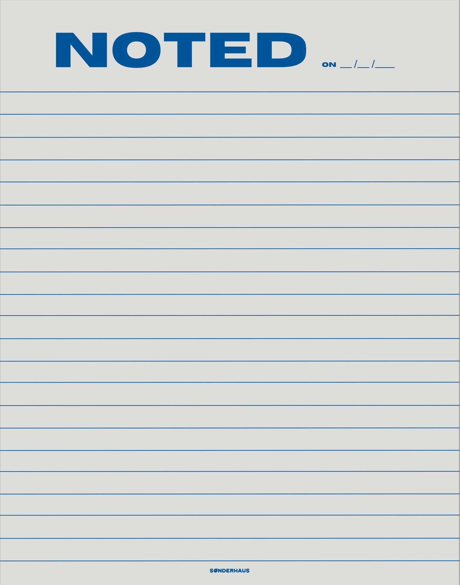 Sonderhaus - Wholesale Notepad - The Noteworthy Pad12