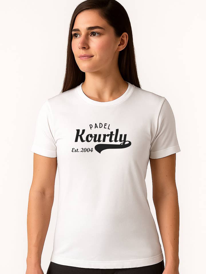 Women KOURTLY Signature Padel Tee for wholesale by KOURTLY by Loriet Sports