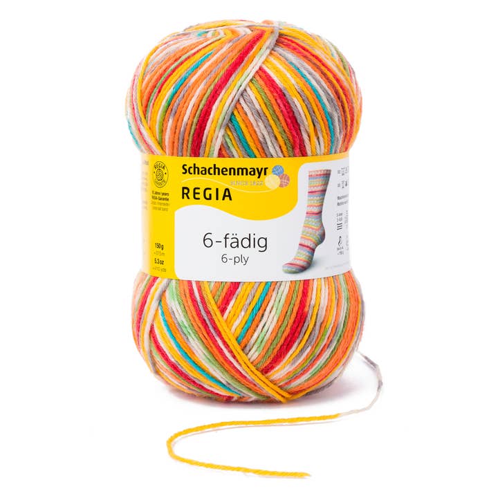 REGIA Sock Wool 6-ply Colour 5X150G for wholesale by MEZ Crafts Germany