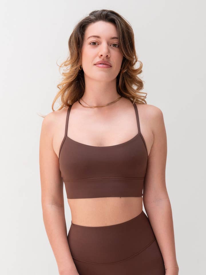 Zen Y-Back Bra Chocolate for wholesale by Spica