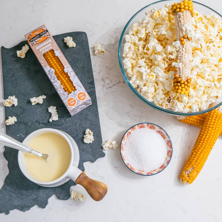 Poppin' Cobs Popcorn - Vente Pop-corn - Popcorn pour micro-ondes - Pack individuel avec présentoir de comptoir2