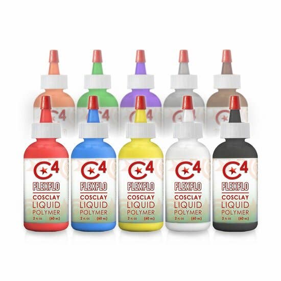 Zwajomi Clay – wholesale Craft supplies – Cosclay Flexflo Deco Red [60ml]1