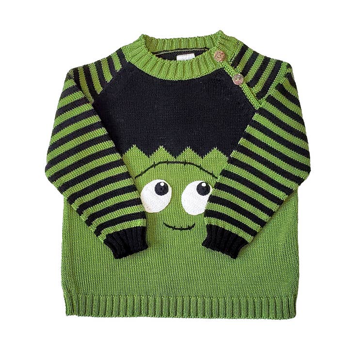 Little Monster Halloween Sweater for wholesale by Melange Collection
