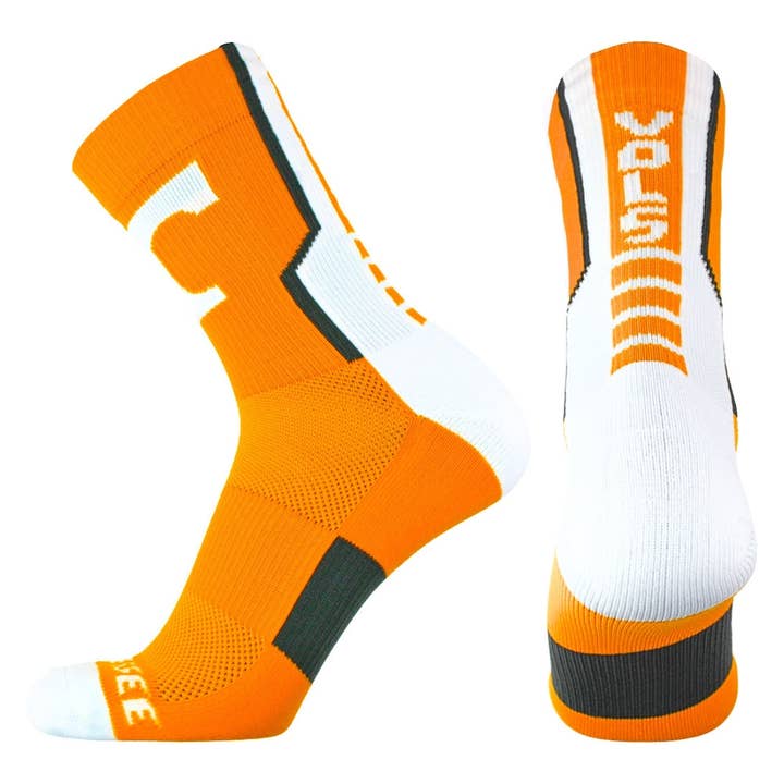 Tennessee Volunteers Orange Sport Performance Socks for wholesale by Donegal Bay