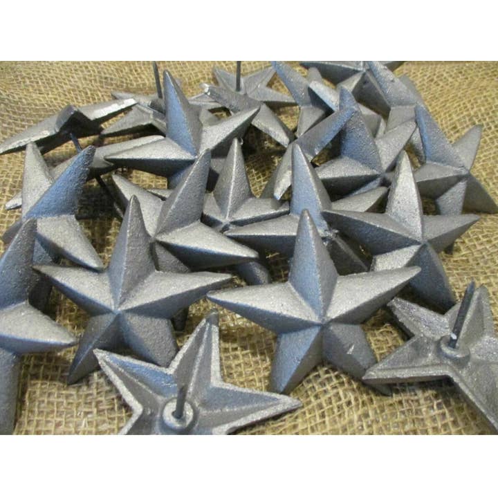 Midwest Craft House - Wholesale Wall Accent - RAW CAST IRON STAR NAIL / CLAVO 3 1/2" WIDE