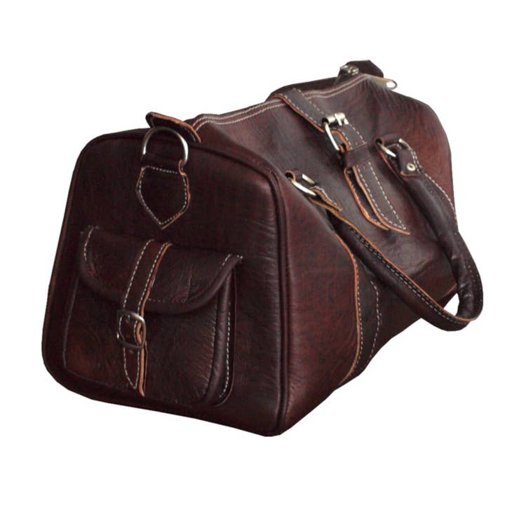BERBER LEATHER - Wholesale Top Handle Bag - Women's - Ladies Leather Bowling Bag4