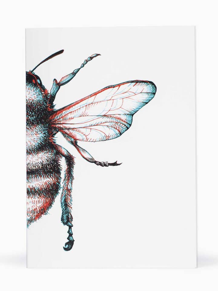 Glitch Bee Greeting Card for wholesale by The Sculpts