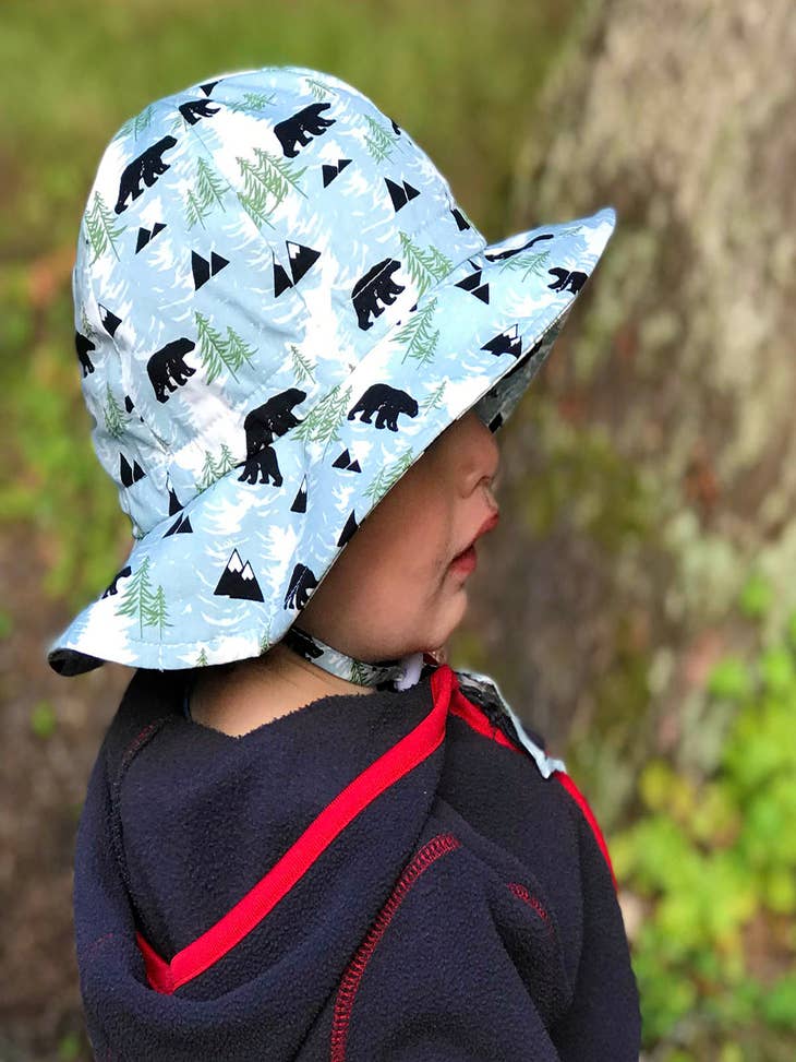 Wholesale Bear  Cotton Floppy Sun Hat for your store - Faire