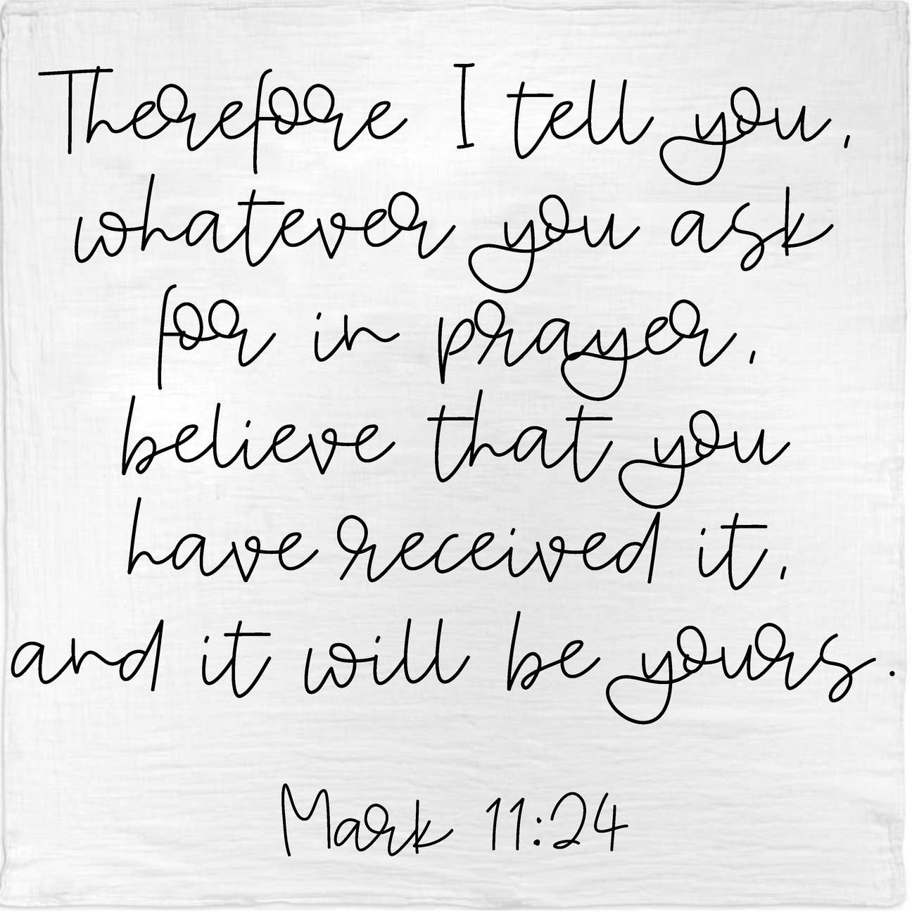 Modern Burlap - Wholesale Swaddle - Baby - Organic Swaddle Blanket- Mark 11:241